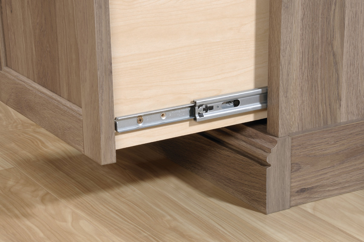 Beachcrest Home Bowerbank LShaped Executive Desk & Reviews Wayfair